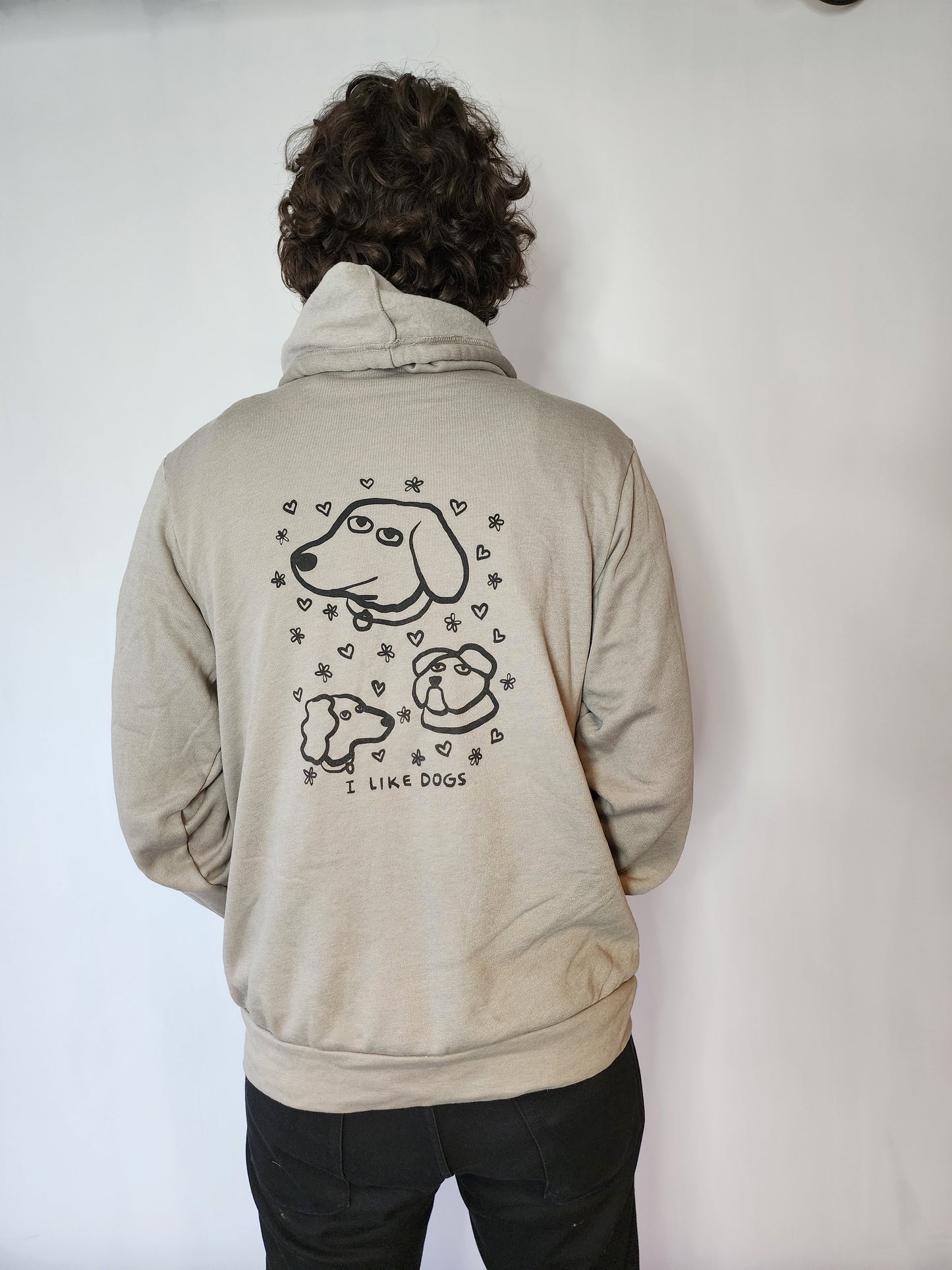 I Like Dogs Zip Hoodie