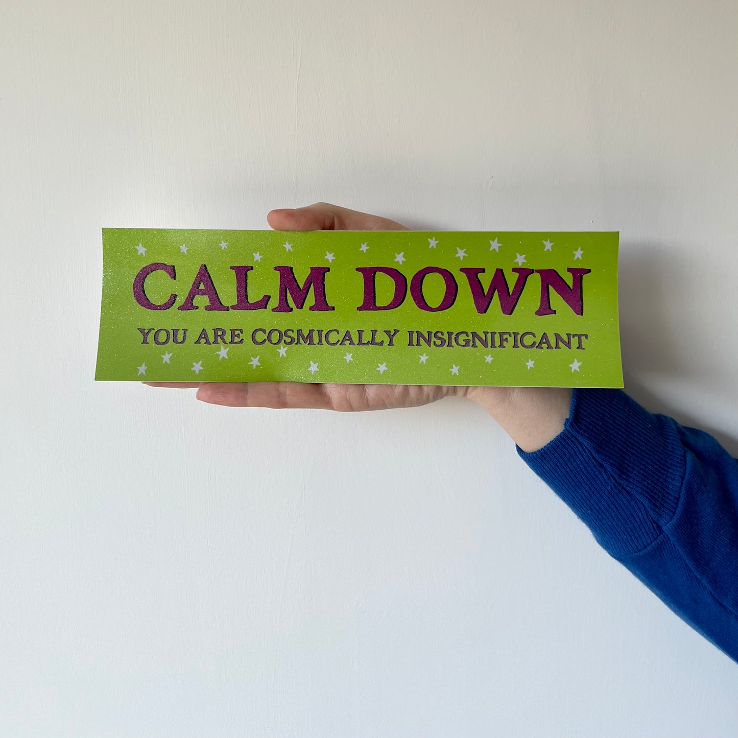 Calm Down Bumper Sticker