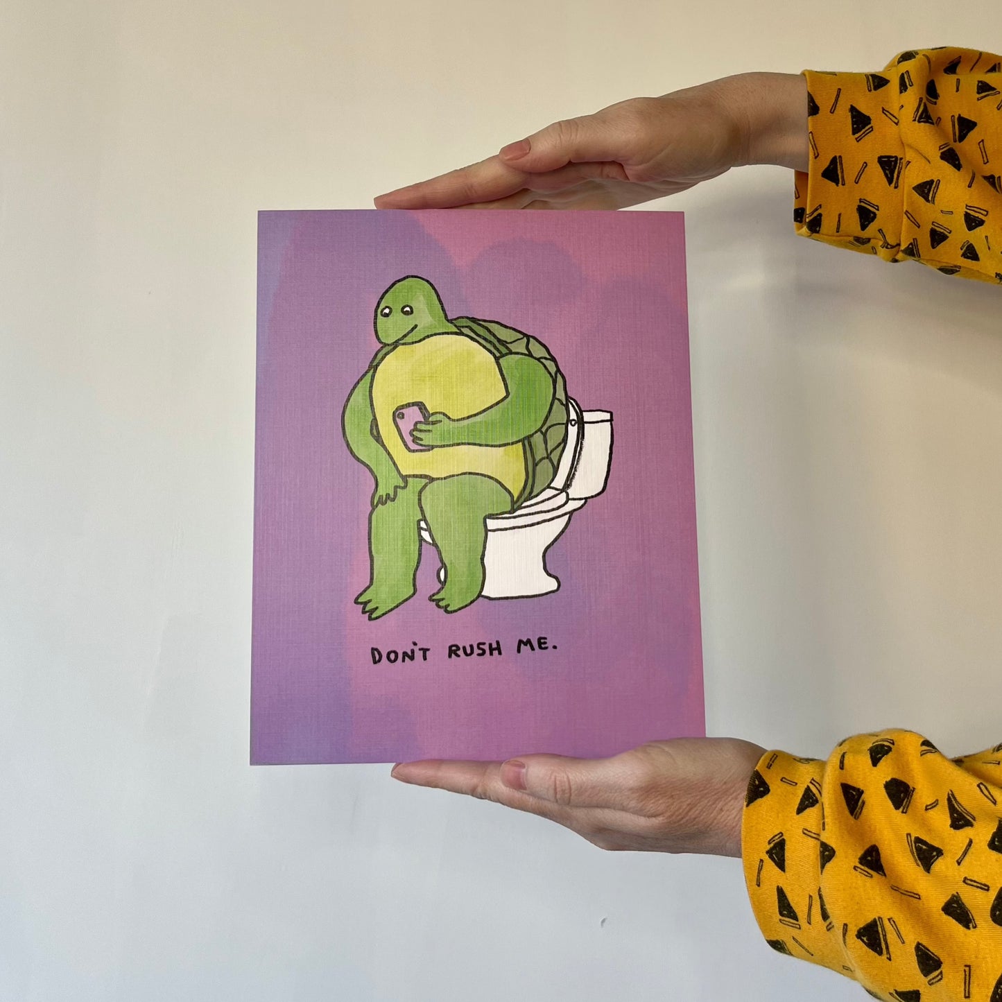 Toilet Turtle 8x10" Print