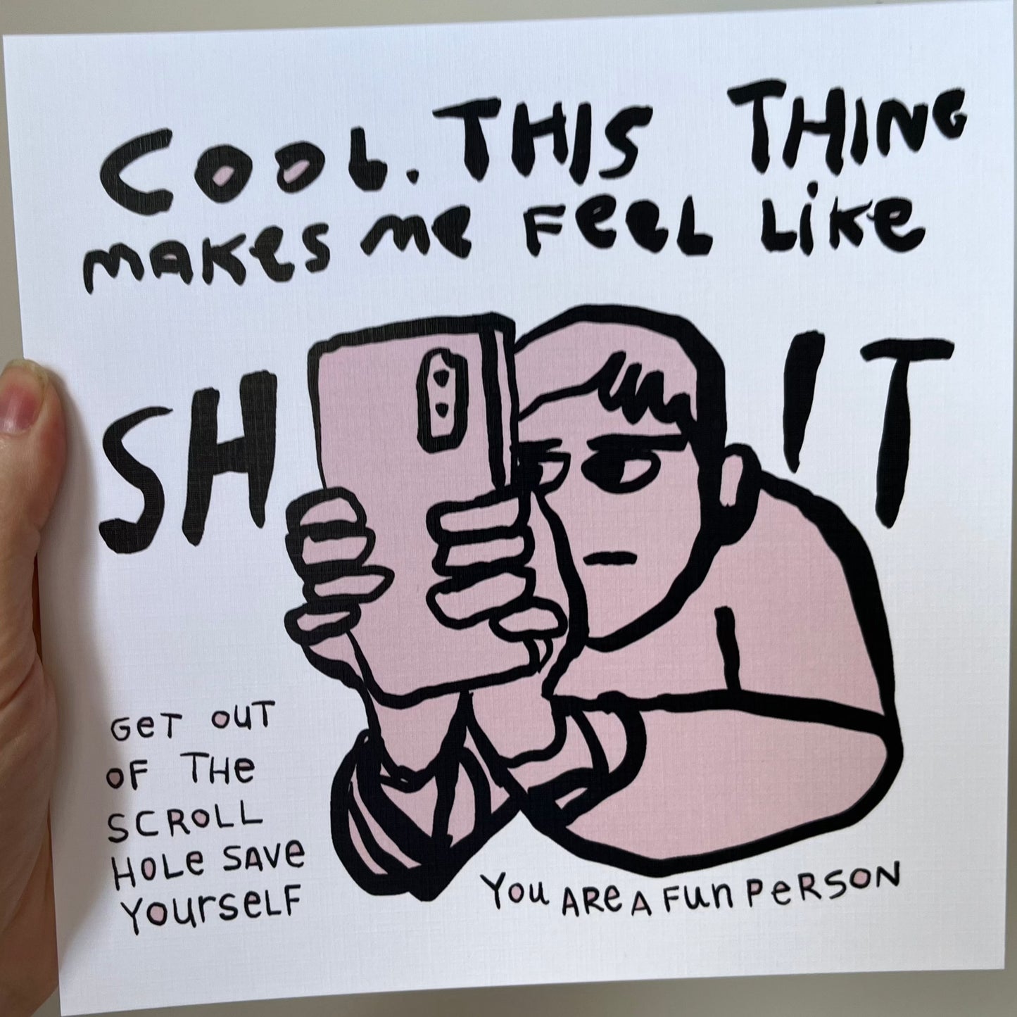 Scroll Hole 8x8" Print