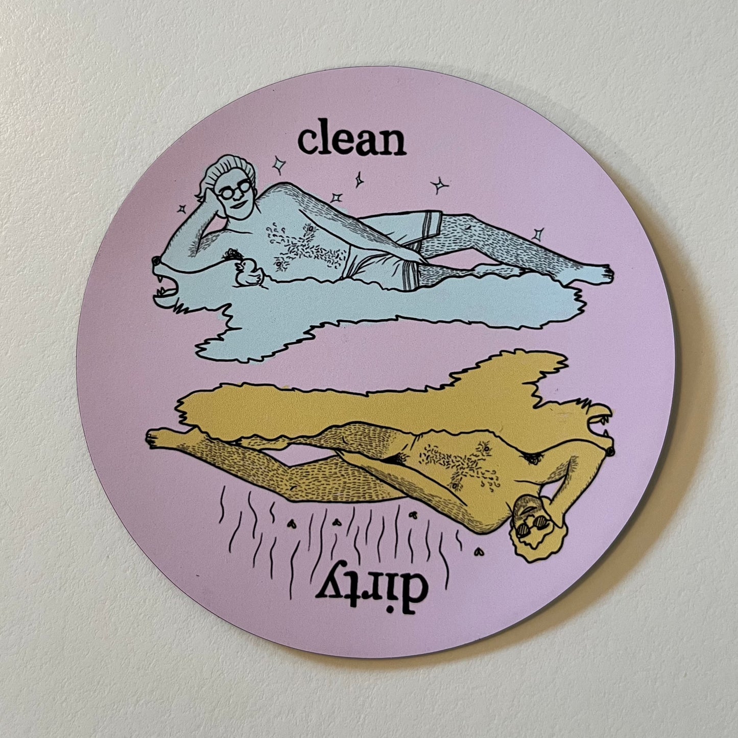 Nudey Dishwasher magnet