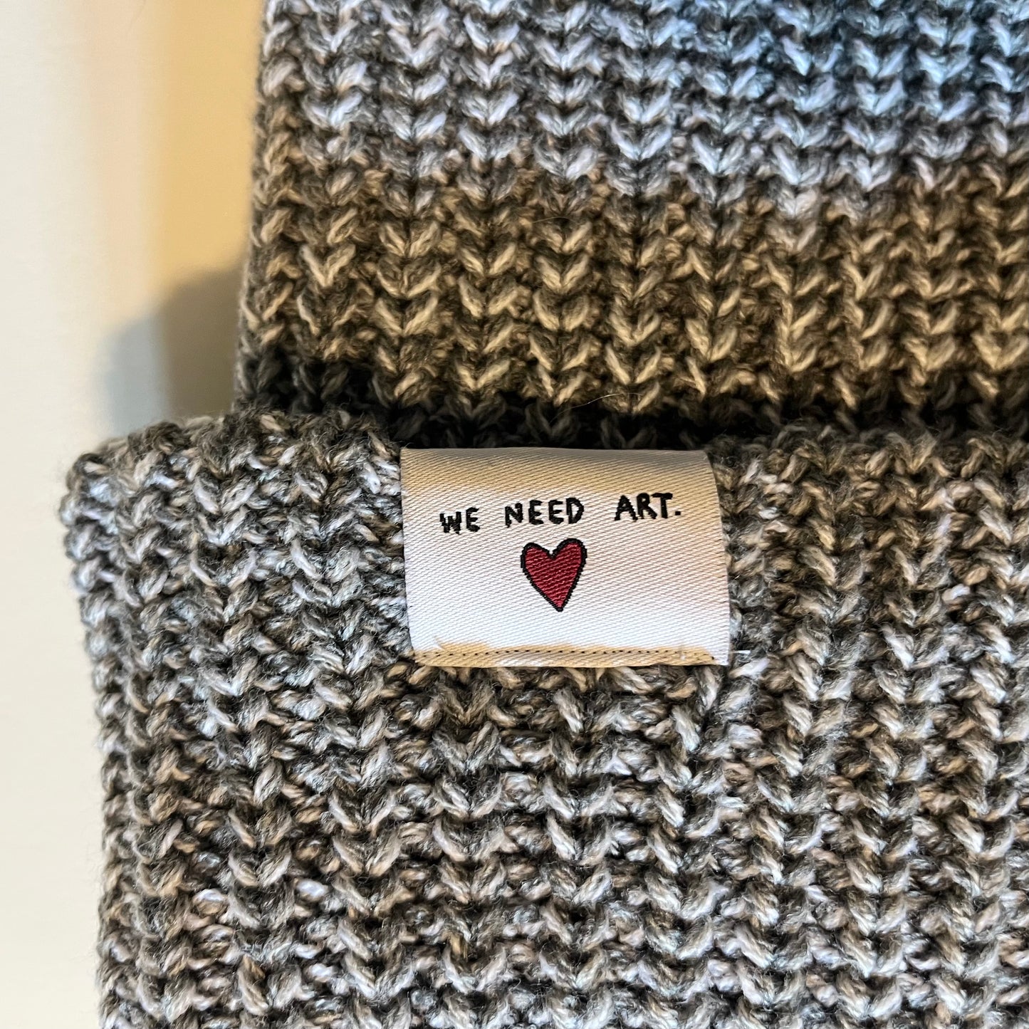 We Need Art Tag Chunky Beanie