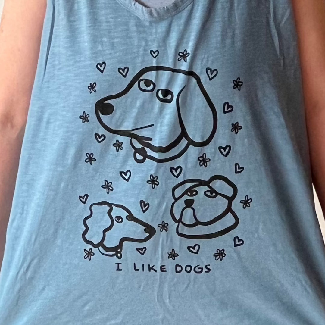 I Like Dogs Tank Top