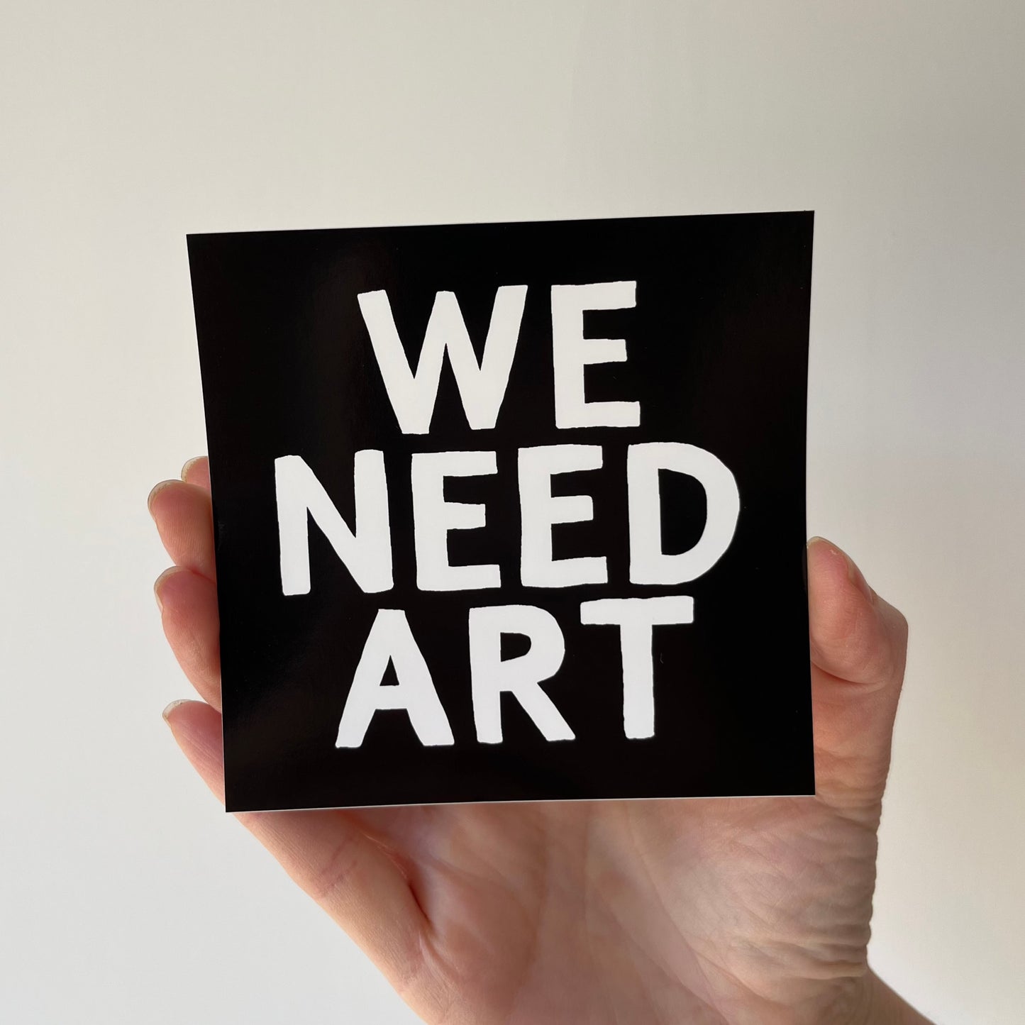 We Need Art Bumper Sticker