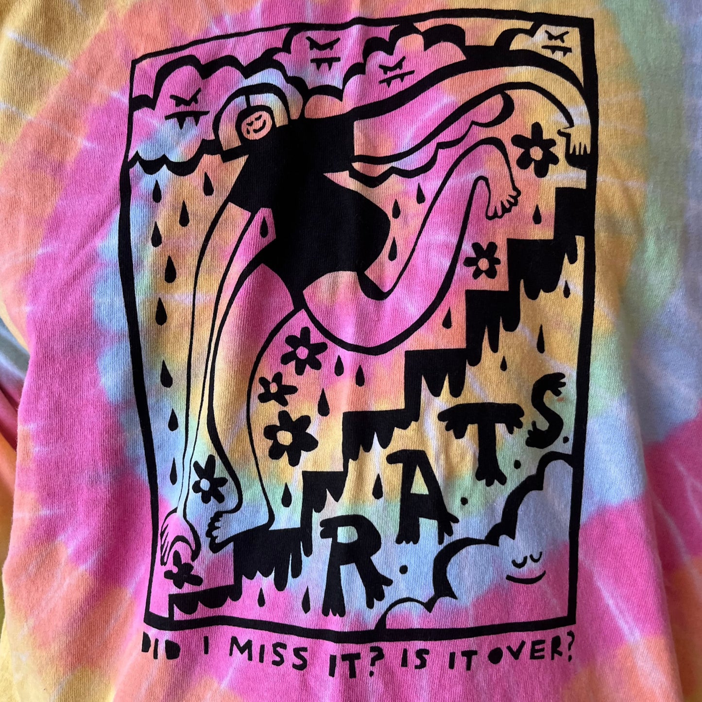 Ramona & the Sometimes Did I Miss It? Tie Dye Long Sleeve Tee (3X only)