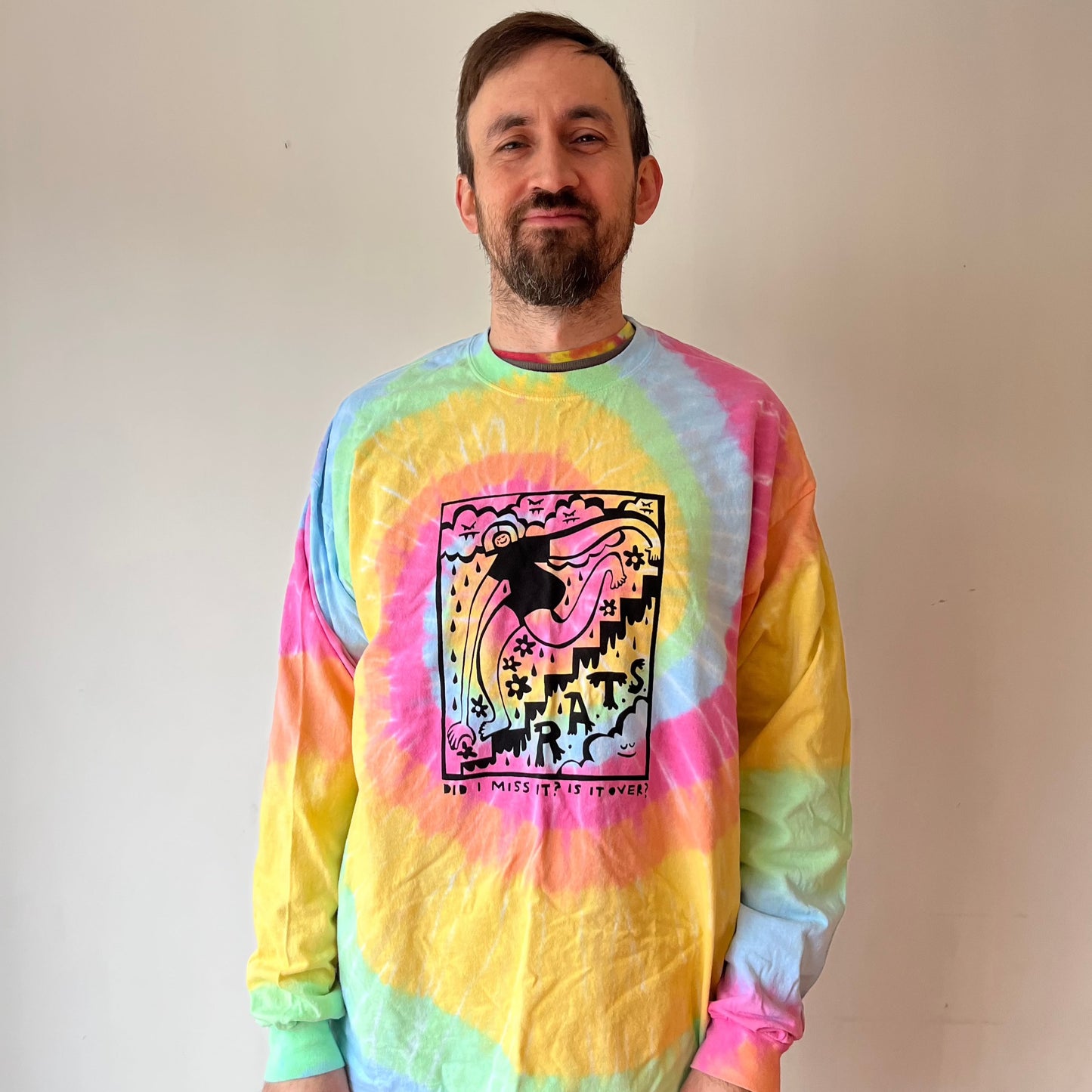 Ramona & the Sometimes Did I Miss It? Tie Dye Long Sleeve Tee (3X only)