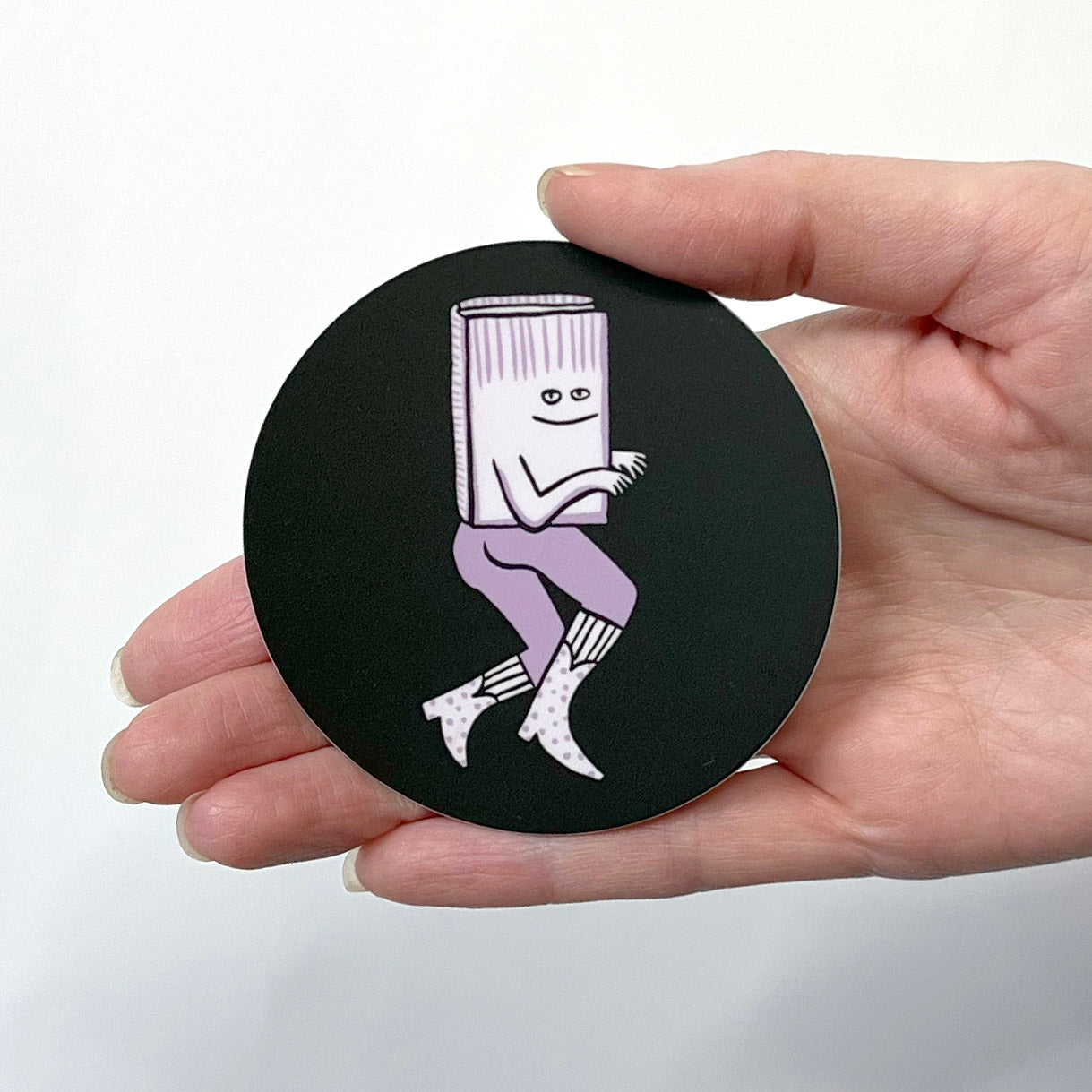 Running Book Sticker