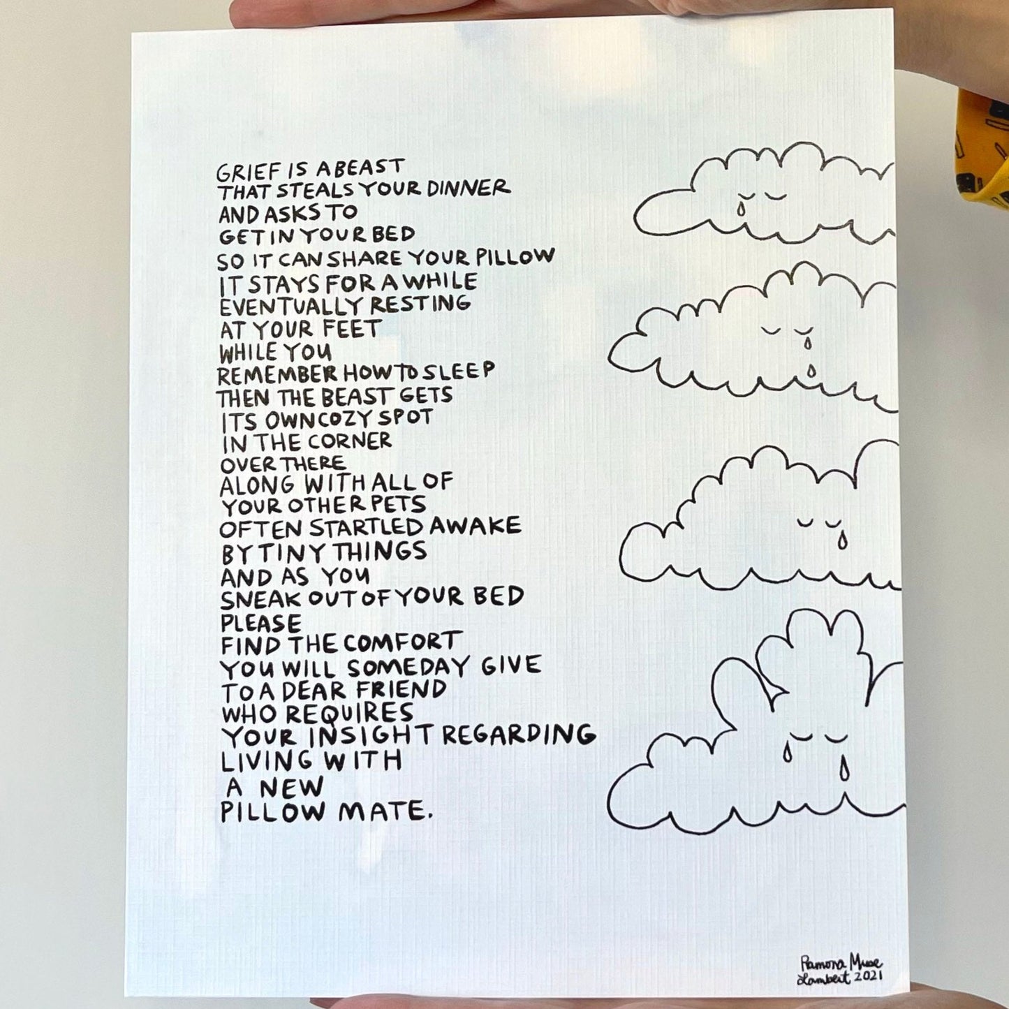 Grief is a Beast 8x10" Print