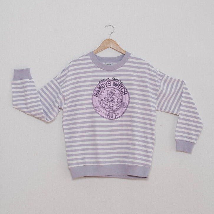 Sandy's Witch Hut Striped Sweatshirt (Size S only)