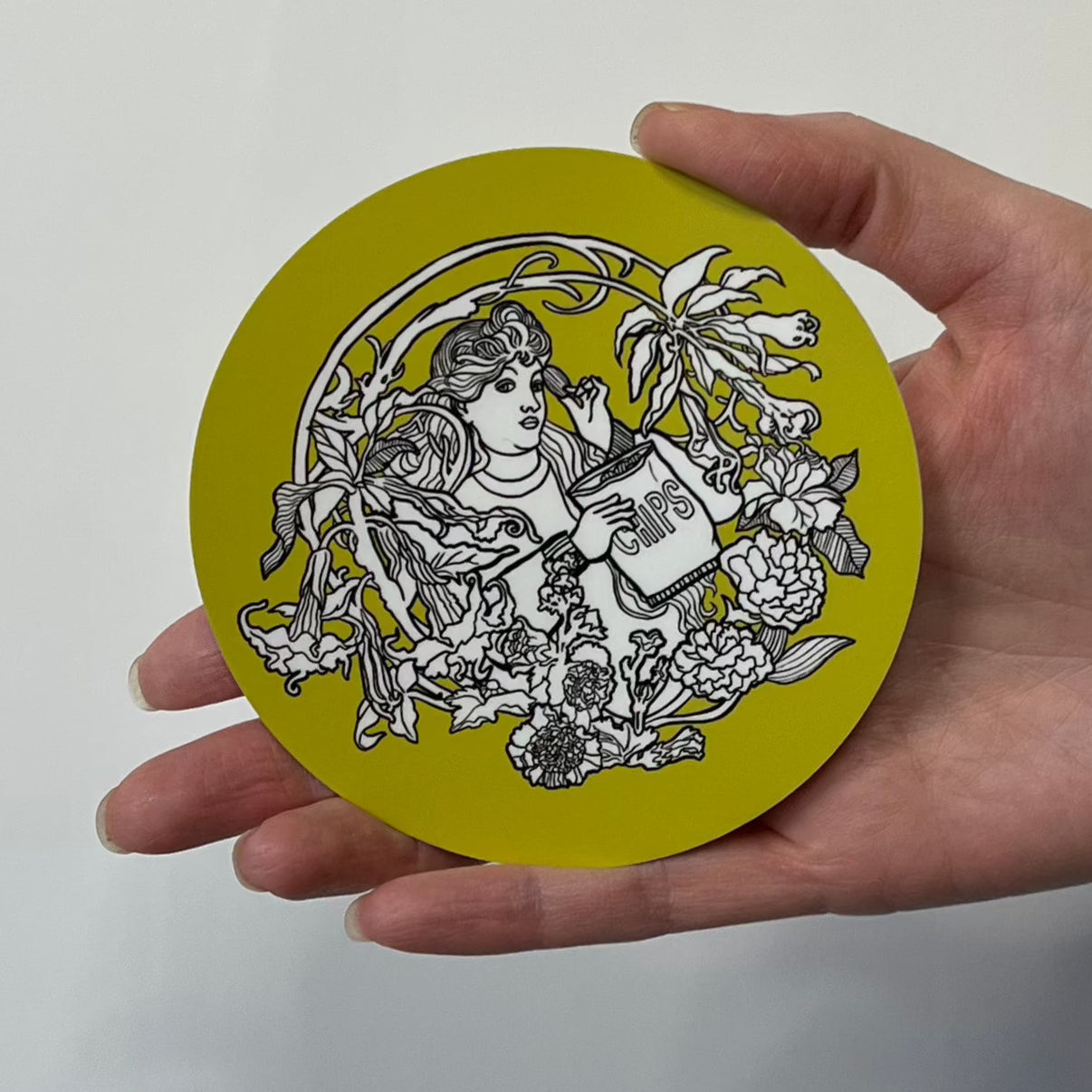 Chips Nouveau Sticker