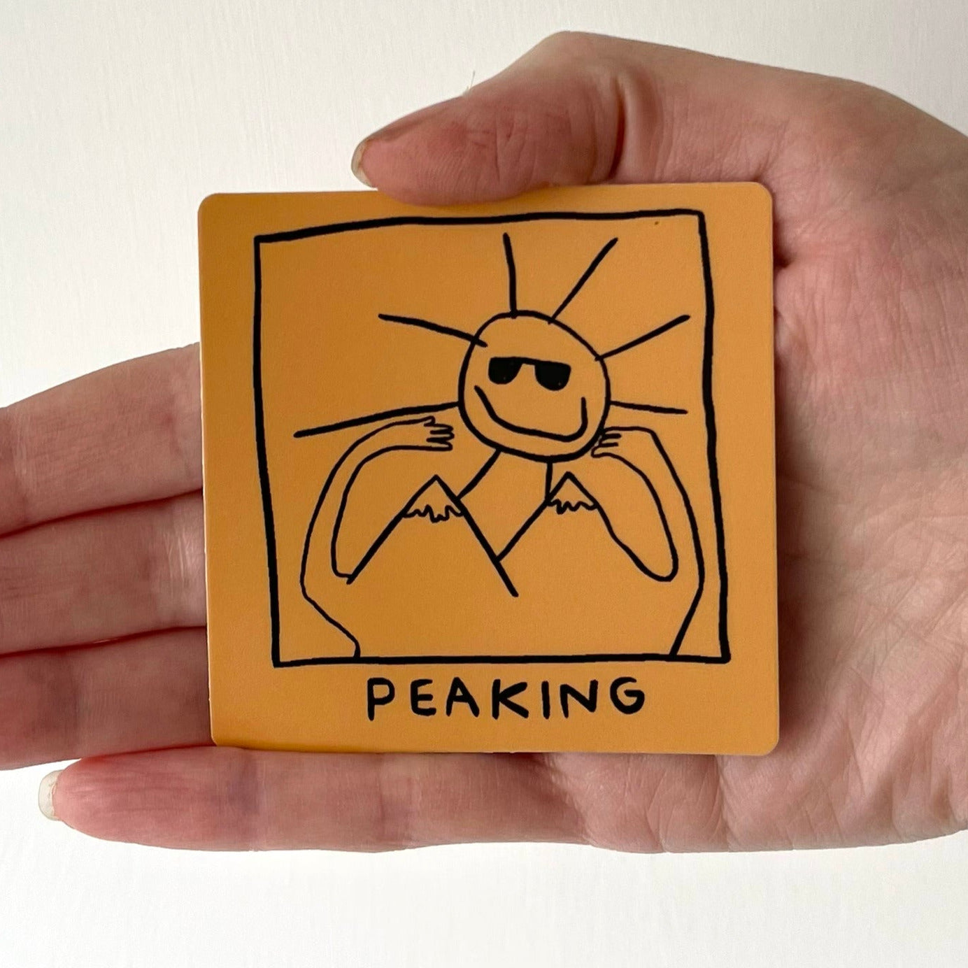 Peaking Mountains Sticker