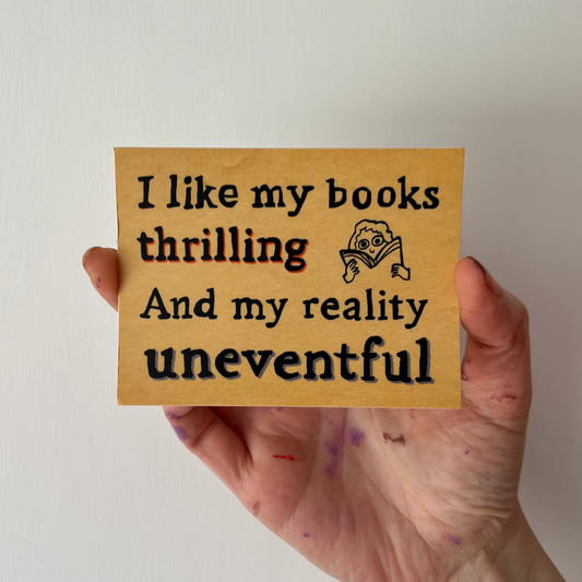 I Like My Books Thrilling Sticker