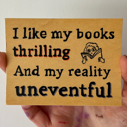 I Like My Books Thrilling Sticker