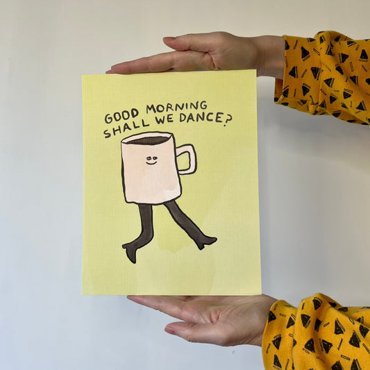 Coffee Dance 8x10" Print