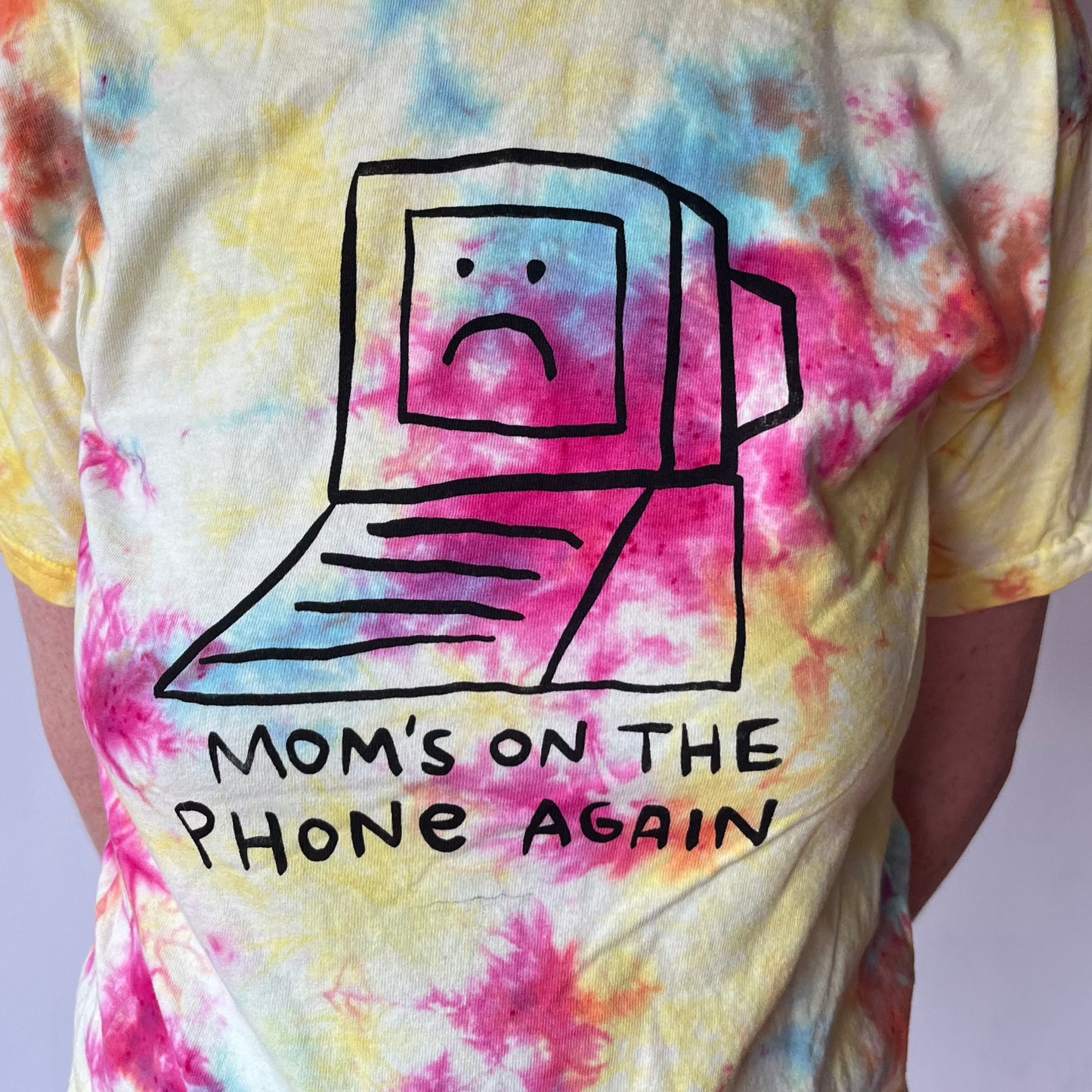 Mom's on the Phone Again Tie Dye Tee & Long Sleeve