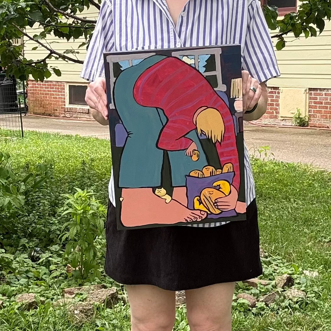 Original Painting "Chip Babies" 12"x16"