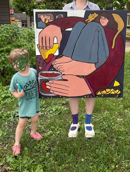 Original Painting "She's Just Like Me" 36"x36"