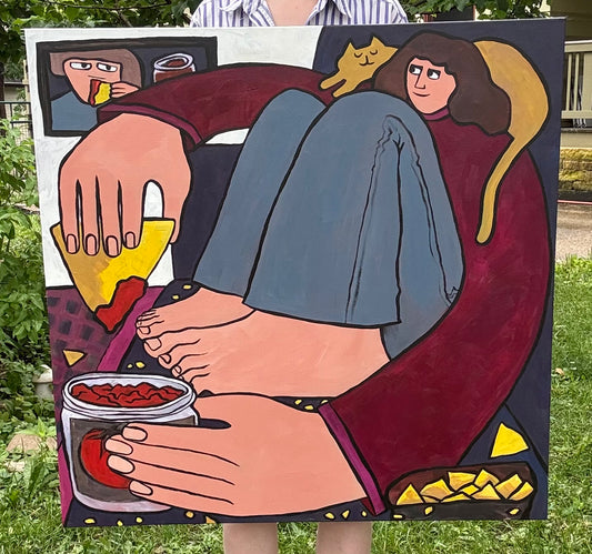 Original Painting "She's Just Like Me" 36"x36"