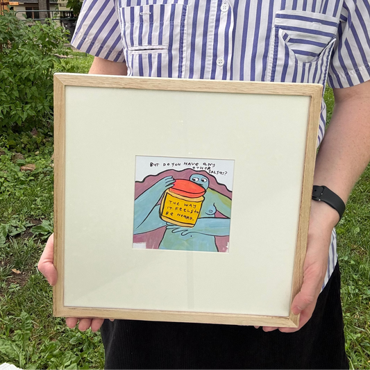 Original Painting "Other Salsas?" 12.75"x12.75" framed (5"x5" art)