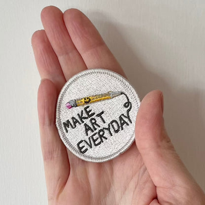 Make Art Everyday 2" Embroidered Patch