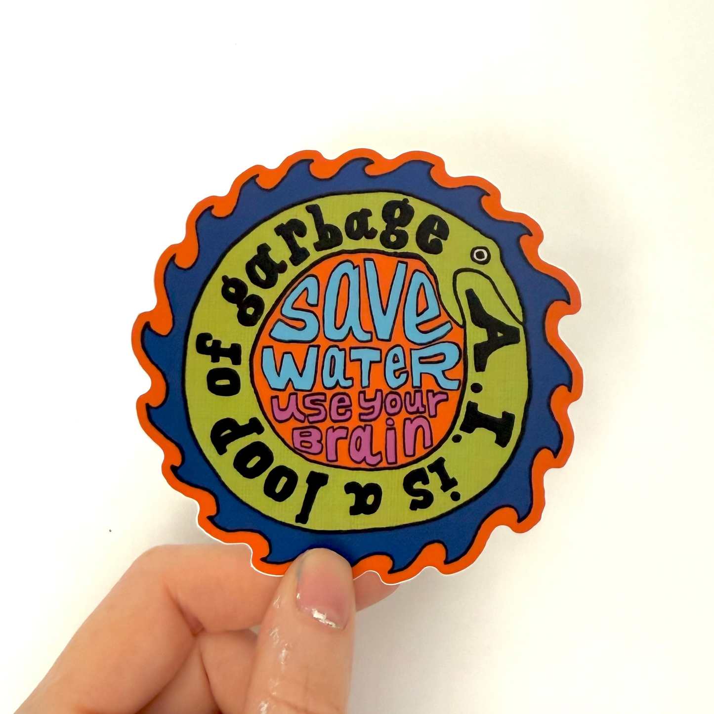 AI is Garbage Sticker