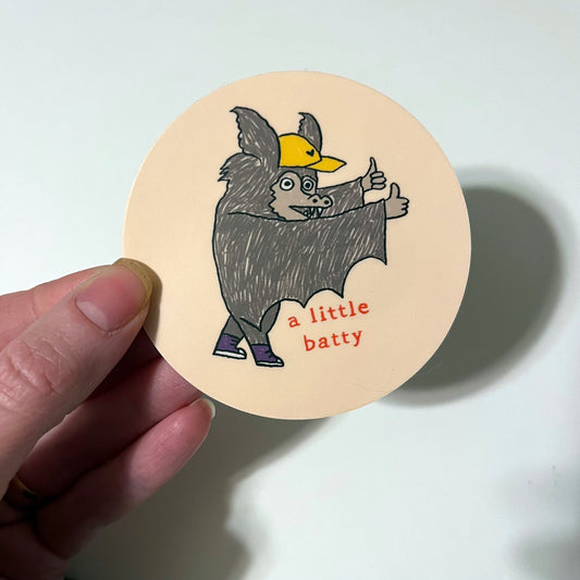 A Little Batty Sticker