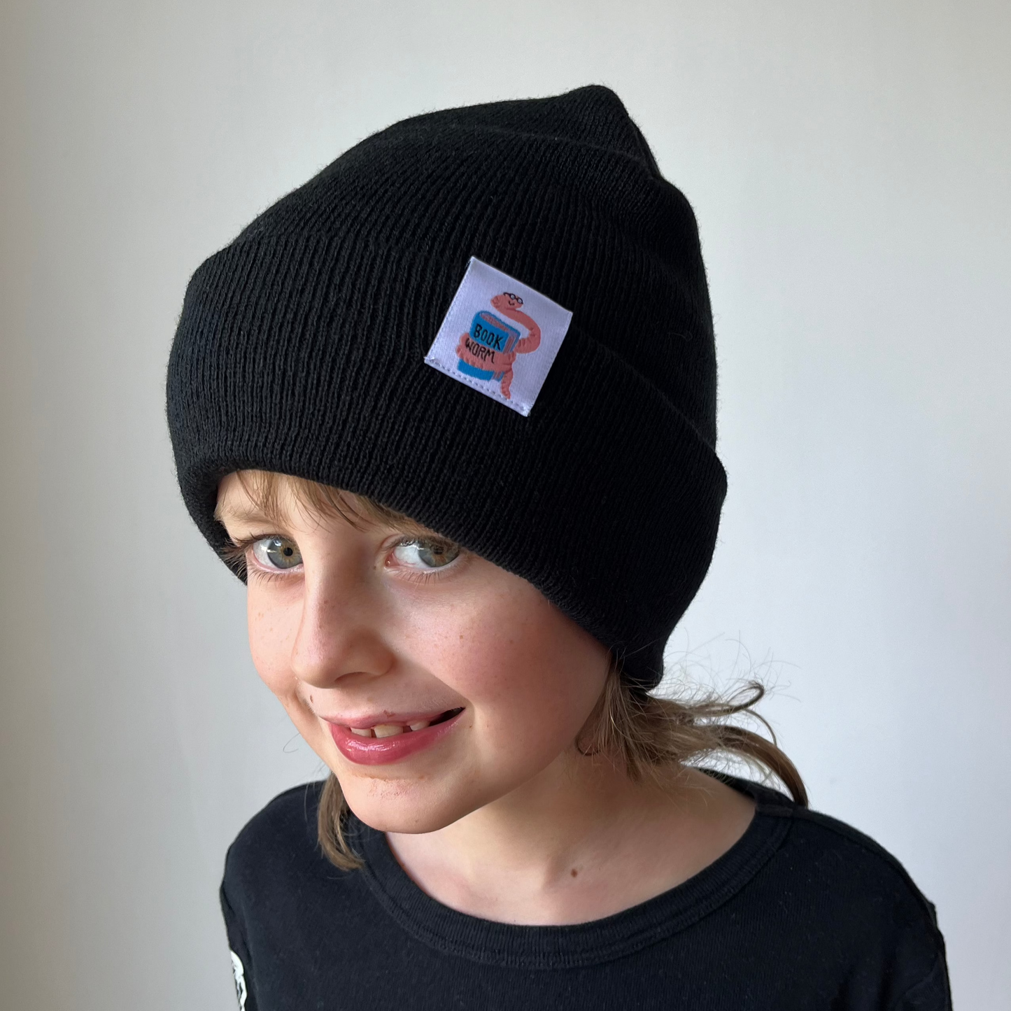 Book Worm Tag Beanie