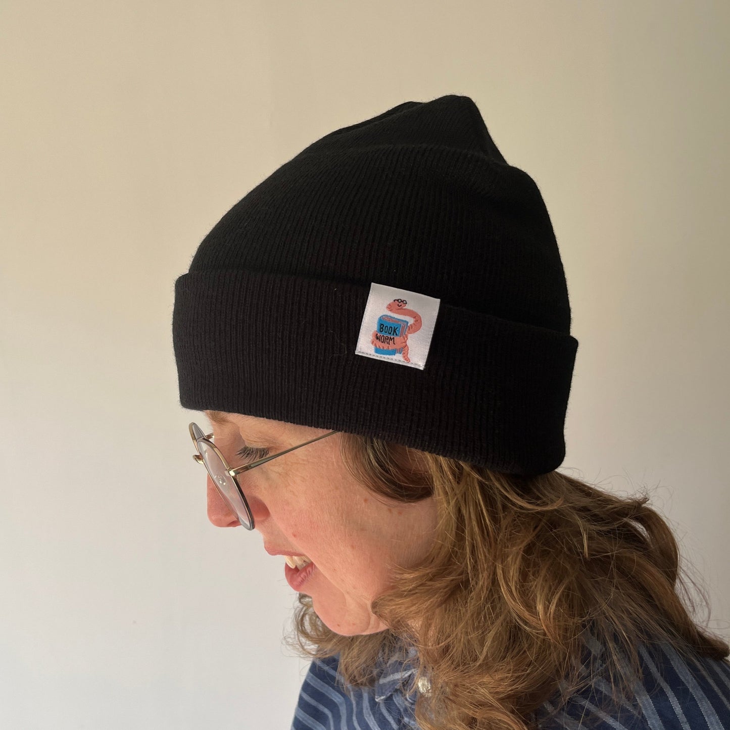 Book Worm Tag Beanie