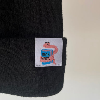 Book Worm Tag Beanie