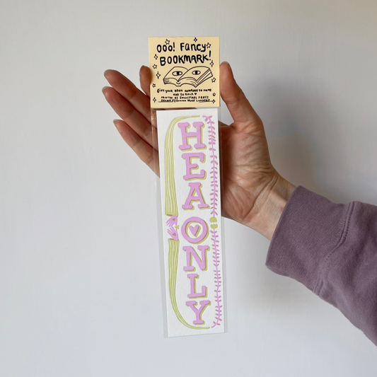 HEA Only Letterpress Bookmark