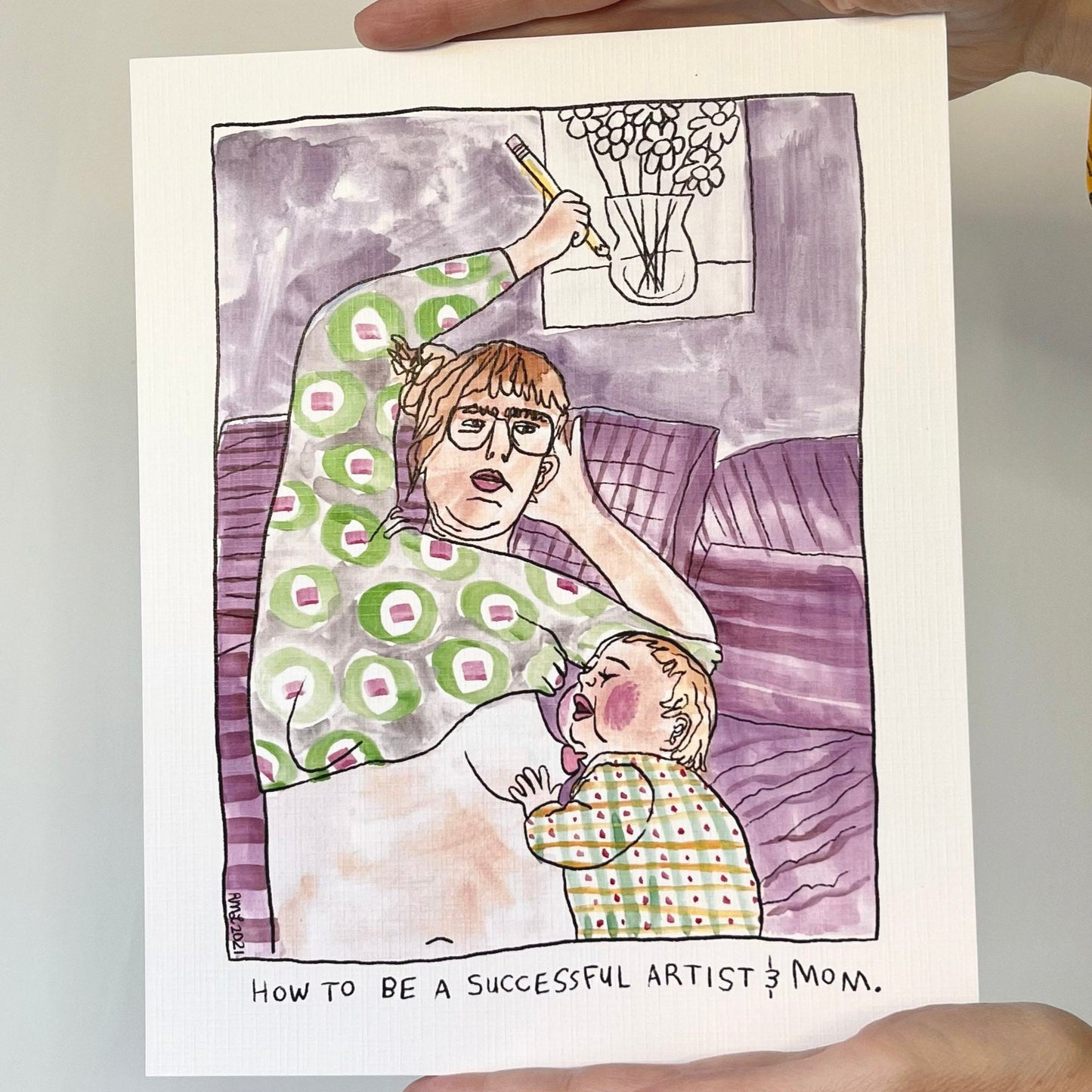 Successful Artist & Mom 8x10" Print