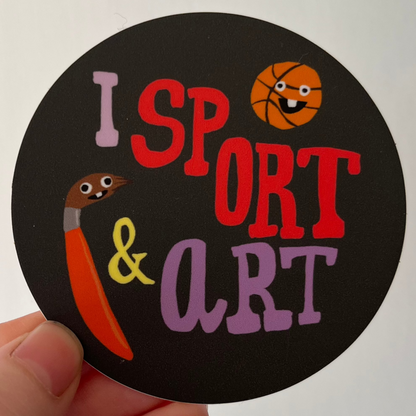 I Sport & Art Sticker