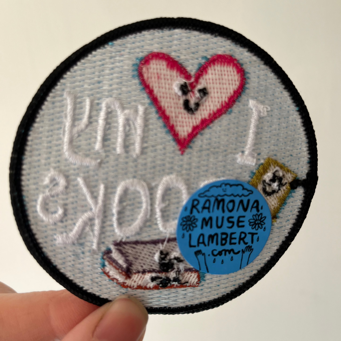 I Love My Books 3" Embroidered Patch