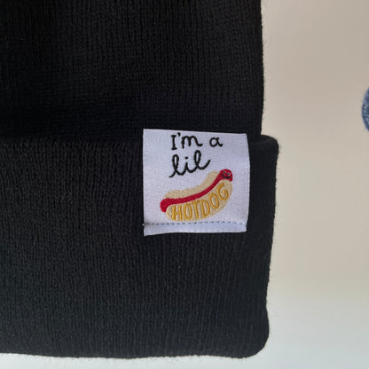 I'm a Lil Hot Dog Tag Beanie