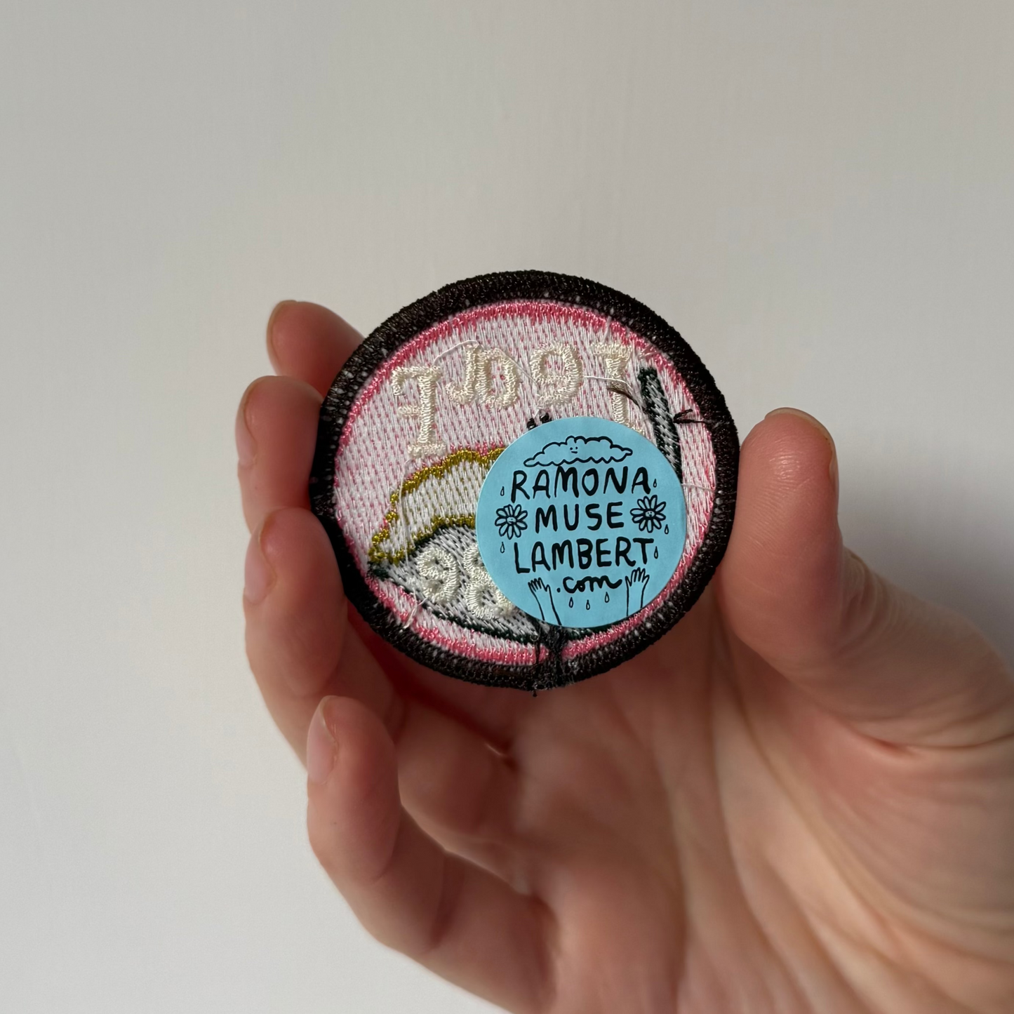 Leaf Me Be 2" Embroidered Patch