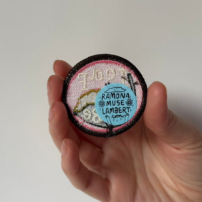 Leaf Me Be 2" Embroidered Patch