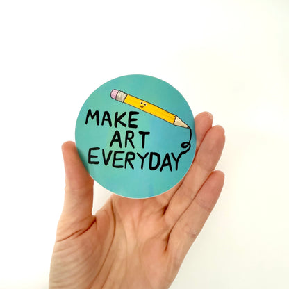 Make Art Everyday Sticker
