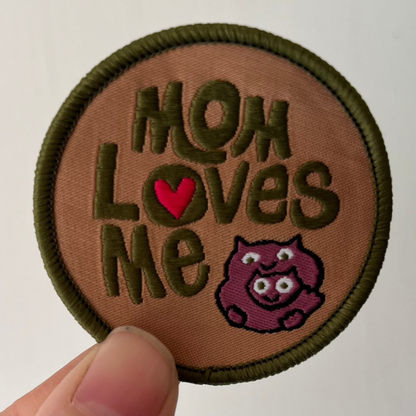 Mom Loves Me 2" Embroidered Patch