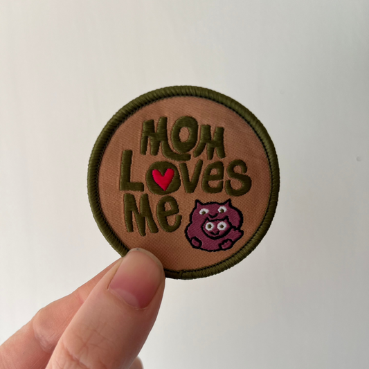 Mom Loves Me 2" Embroidered Patch