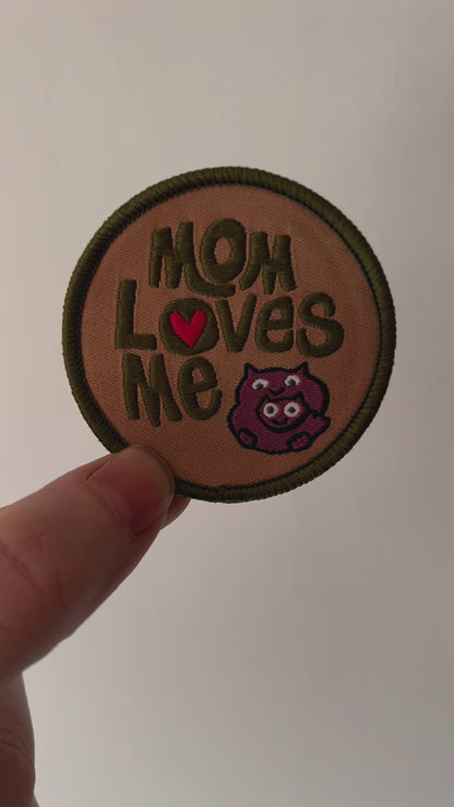 Mom Loves Me 2" Embroidered Patch