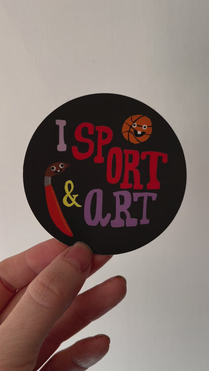 I Sport & Art Sticker