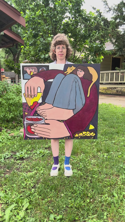 Original Painting "She's Just Like Me" 36"x36"