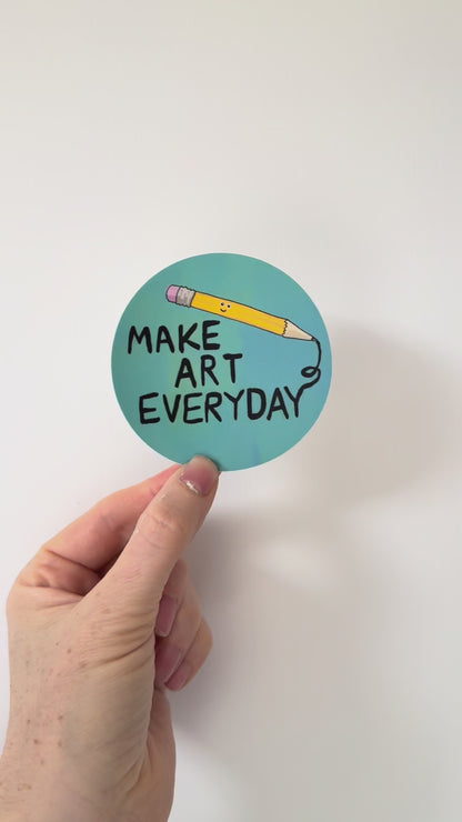 Make Art Everyday Sticker