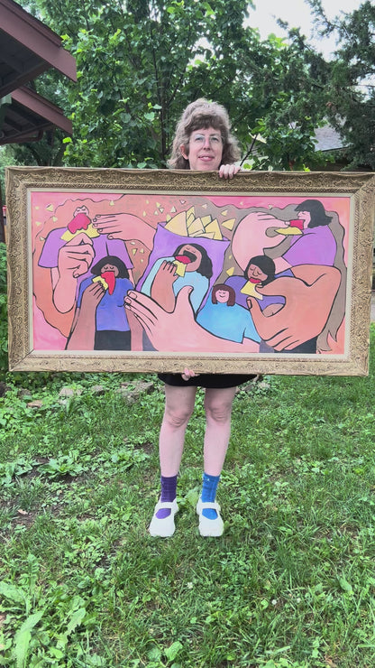 Original Painting "Chip Babes" 40"x 54"
