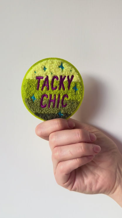 Tacky Chic Fuzzy Chenille 3" Embroidered Patch