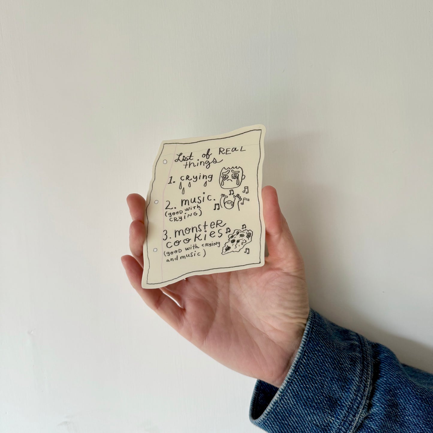 List of Real Things Sticker