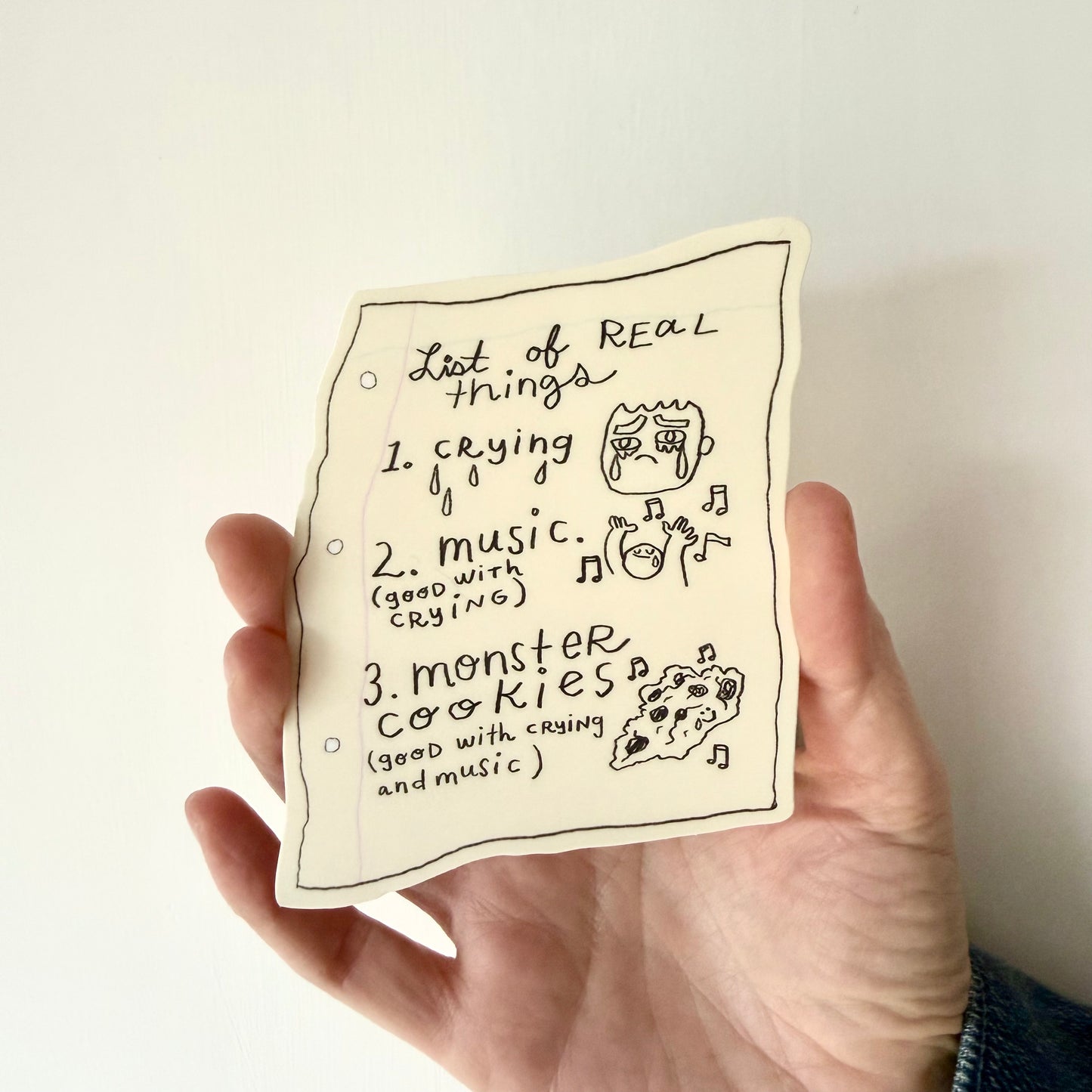 List of Real Things Sticker