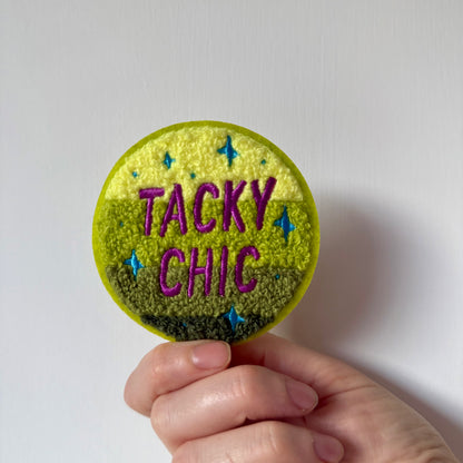 Tacky Chic Fuzzy Chenille 3" Embroidered Patch