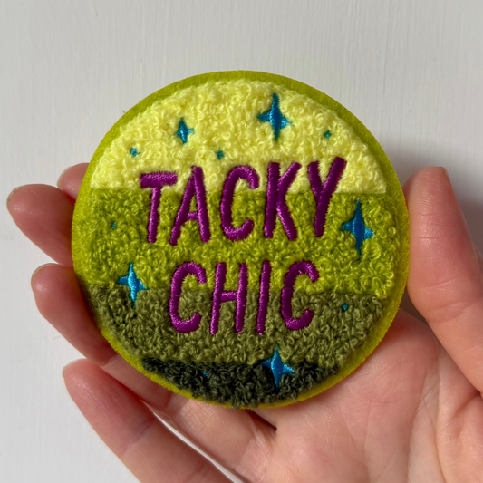 Tacky Chic Fuzzy Chenille 3" Embroidered Patch