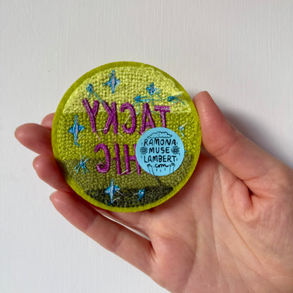 Tacky Chic Fuzzy Chenille 3" Embroidered Patch